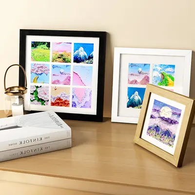 Children's 9-Square Grid Oil Painting Frames