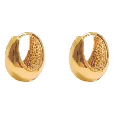 Copper Plated Ear Buckle Women's Ring Earrings