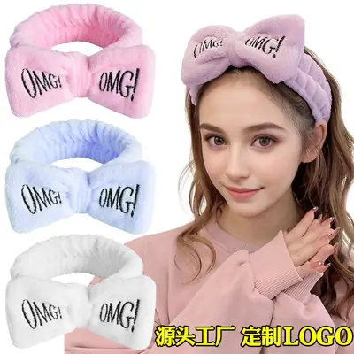 Cute Flannel OMG Hair Band for Girls