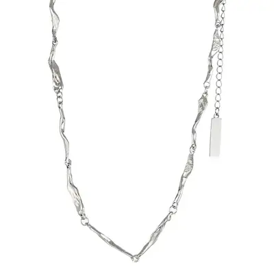 Silver Hip-Hop Clavicle Necklace for Women 2022