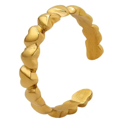 Gold Plated Ring for Girls' Love Opening Jewelry