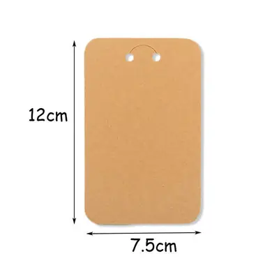 7.5x12cm Kraft Paper Key Card Display Card
