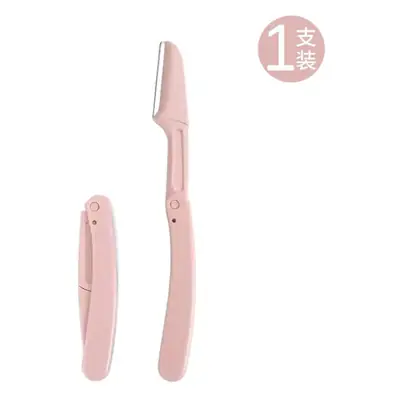 Folding Eyebrow Knife for Women Pink Anti-Scratch