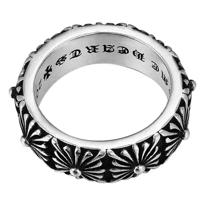 ins European and American Punk Hip Hop Simple Croheart Ring High Version Retro Old Couple Ring Ring Wholesale