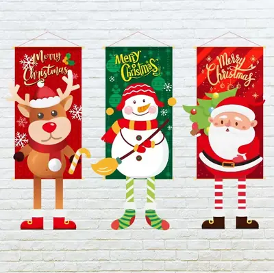 Christmas Snowman Hanging Decor for Door