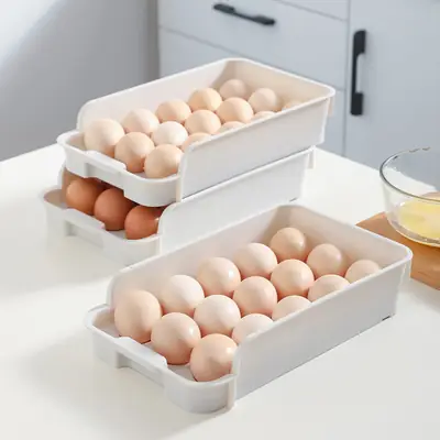 Refrigerator Egg Storage Box Set of 3