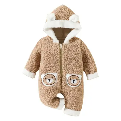 Cute Teddy Bear Embroidery Clima Clima Long Clima