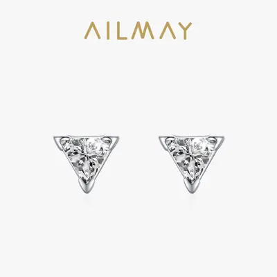 S925 Silver Triangle Earrings for Women
