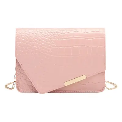 Black Croc Texture Women's Crossbody Bag 2022