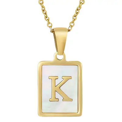 18K Gold F Necklace for Women