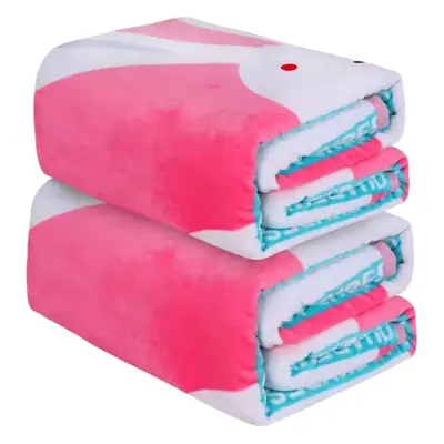 Coral Floral Fleece Blanket Gift Boxed Thickened