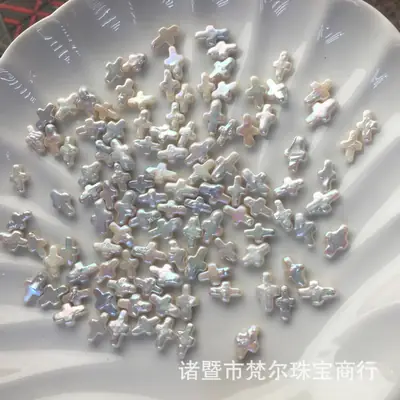 Cross Special Shaped Baroque Pearl Micro-Flaw DIY Jewelry