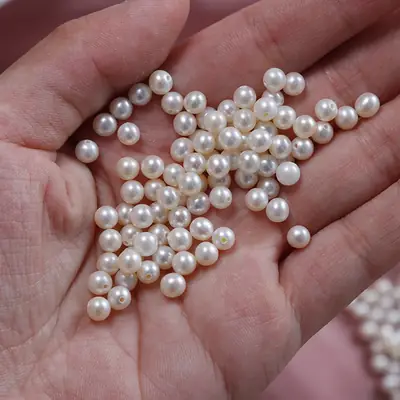 Natural Freshwater Pearl Beads 4-4.5mm DIY Jewelry
