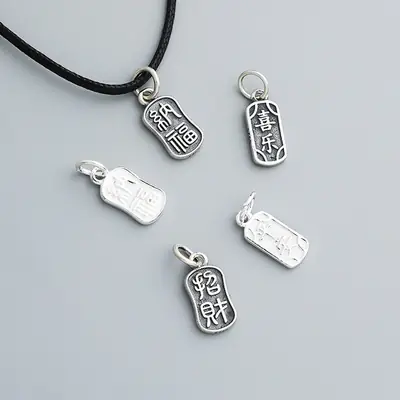 S925 Sterling Silver Lucky Pendant Accessories