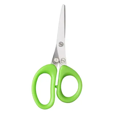 Stainless Steel Multi-Layer Scissors Green Handle 9cm