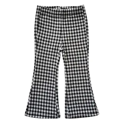 Girls Plaid Flared Pants Spring Autumn Medium to Large