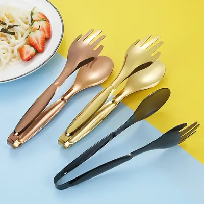 Stainless Steel Food Tongs for Home Kitchen Use