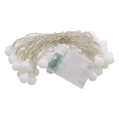 White Frosted Ball Lamp String Outdoor Camping Wedding Decor