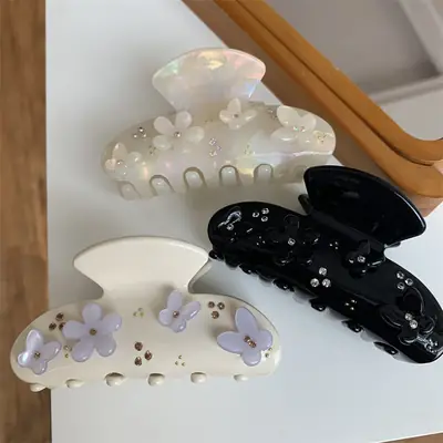 Mori Style Hair Clip with Rhinestone & Korean Design