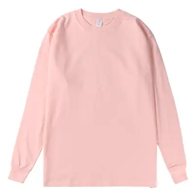 Men Long Sleeve White T-Shirt 250g Cotton Autumn Wear