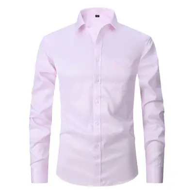White Plus Size Men's Striped Shirt 2026