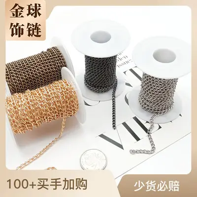 Electroplated Scroll Chain Gold Silver Necklace Bag Jewelry