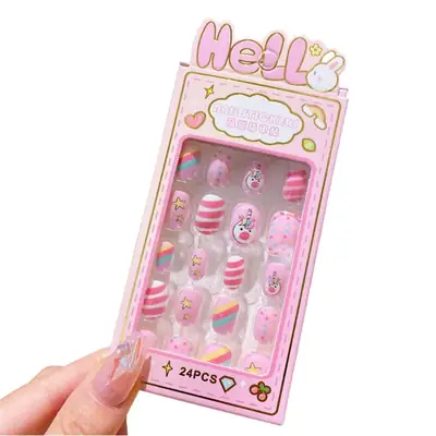 Removable Nail Stickers for Girls Self-Adhesive Cartoon Series