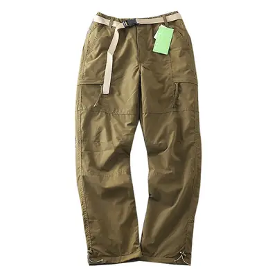 Men's Fleece Lined Windproof Pants Olive Green