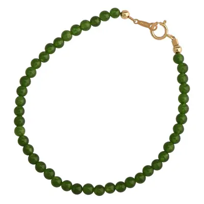 Green Beaded Bracelet for Women, Light Luxury, All-Match White