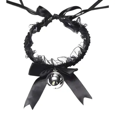 Lace Bell Collar Maid Adult Sexy Accessories Sweet Cute Bow
