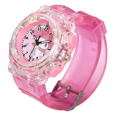Sanrio Luminous Watch Pink Crystal Quartz for Girls