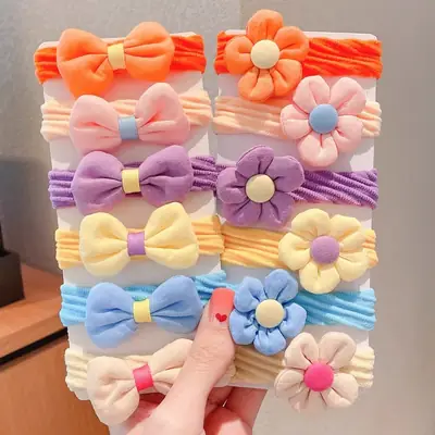 Princess Flower Hair Rope Towel Ring for Girls
