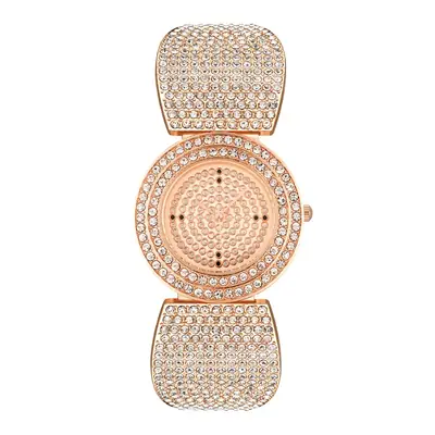 Luxury Gold Rhinestone Ladies Watch Quartz Design
