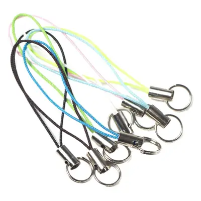 Double-Circle Nylon Phone Rope Jewelry Pendant 60mm