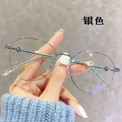 Women Anti-Blue Light Glasses Metal Frame Retro Style