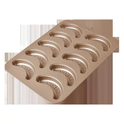 Banana Cake Mold 150mm Gold Plated DIY Kitchen Tool
