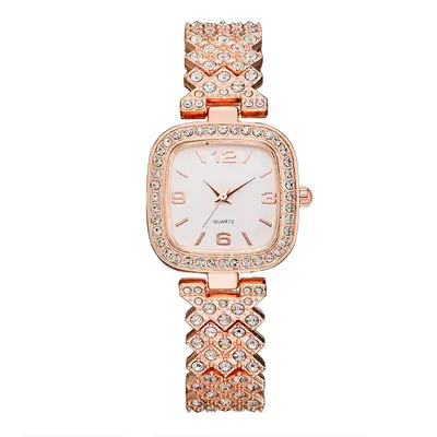 2022 Women's Square Rhinestone Quartz Watch
