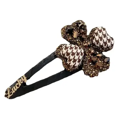 Diamond 4-Lever Flower Hair Clips for Women