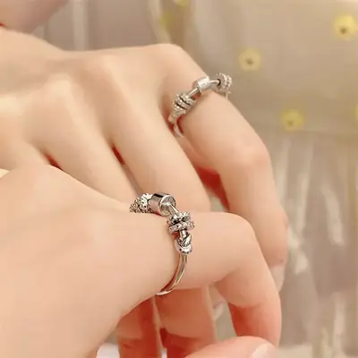 South Korea Lucky Beads Diamond Ring for Women