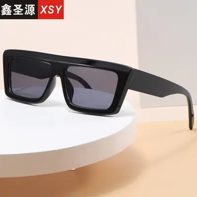 Blue Square Sunglasses for Women European American Fashion