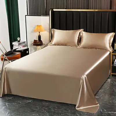 Foreign trade export silk sheets single piece silky mulberry silk Ice Silk sheets single double 1.2 m1.8 m bed wholesale