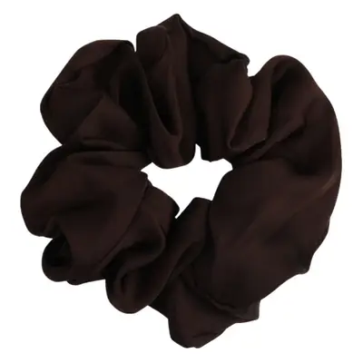 Brown Silk Satin Hair Scrunchie for Women