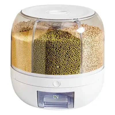 Rotating Grain Storage Box for Rice & Insects