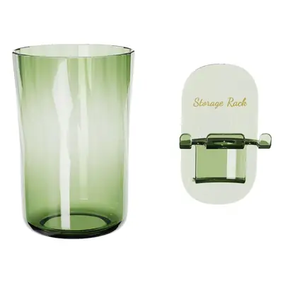 Wall-Mounted PET Toothbrush Rack with High Temp Cup