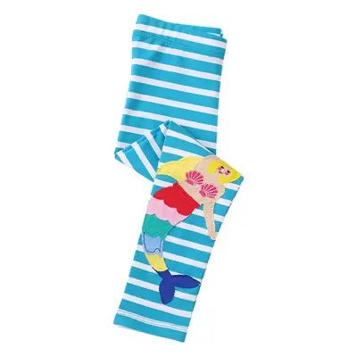 Girls Striped Leggings Slim Fit Stretch 2026