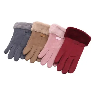 Winter Fleece Lined Touch Screen Gloves for Women