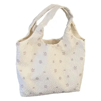 Fresh Canvas Shoulder Bag for Students Women Large Capacity