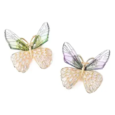 Butterfly Brooch for Women Men Wholesale Gold Crystal