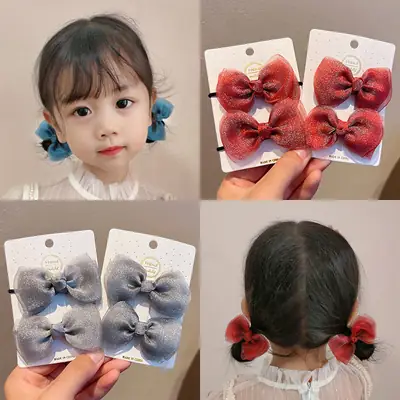 Pink Polka Dot Bow Hairpin for Girls