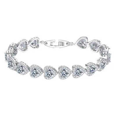Copper Zircon Bracelet for Girls' High-Quality Jewelry
